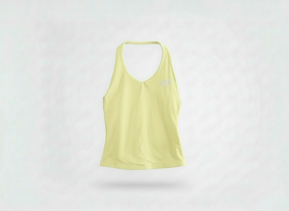 Pastel Yellow Girls Halter Top | Girls Activewear Australia