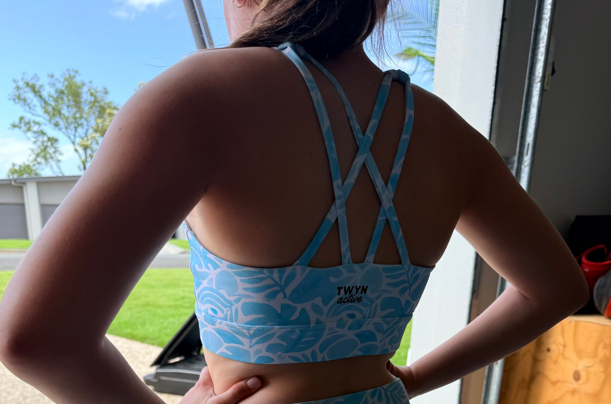 Coco girls activewear crop top by Twyn Active