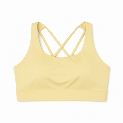 Pastel Yellow Girls Crop Top | Girls Activewear Australia