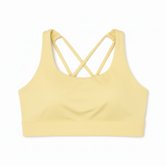 Pastel Yellow Girls Crop Top | Girls Activewear Australia