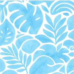 Tropical blue Coco print